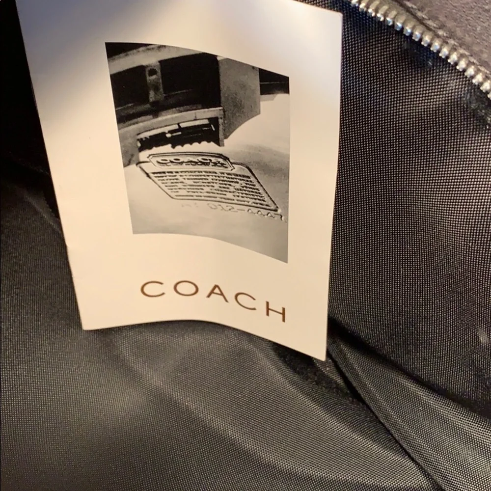 Vintage Coach lock/keys computer shoulder leather